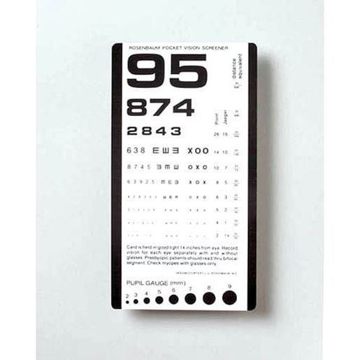 Picture of Pocket Eye Test Chart