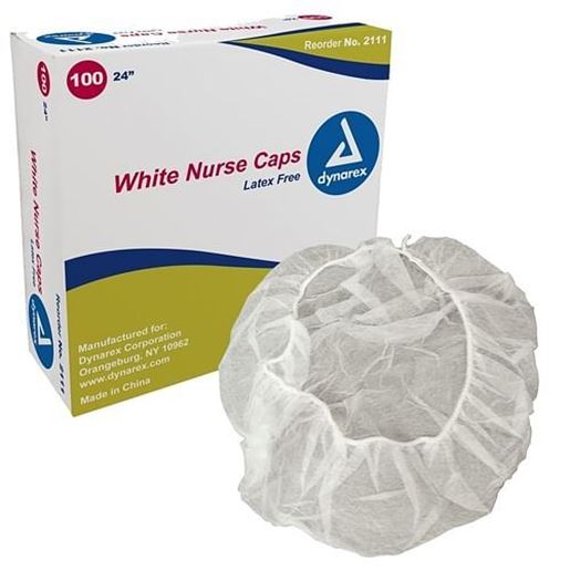 Picture of Surgical Caps White 24  Bx/100