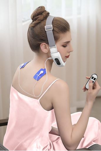 Picture of Color: Green, style: C, power: USB - Face-lifting Instrument Micro Current Face-lifting Instrument Facial Electric Massager