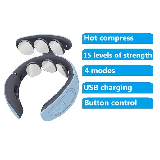 Picture of Color: Blue - Cervical Massager Shoulder And Neck Protector