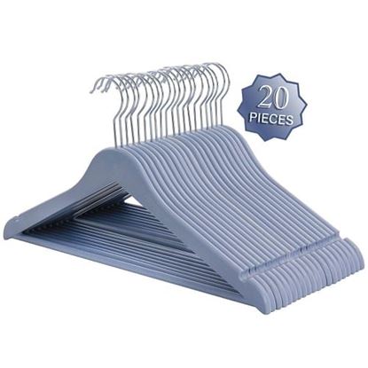 Picture of Elama Home 20 Piece Eco Friendly Coat Hangers in Blue