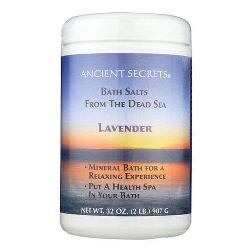 Picture of Ancient Secrets Aromatherapy Dead Sea Mineral Baths Lavender - 2 lbs