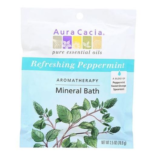 Picture of Aura Cacia - Aromatherapy Mineral Bath Peppermint Harvest - 2.5 oz - Case of 6