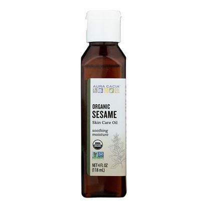 Picture of Aura Cacia - Organic Aromatherapy Sesame Oil - 4 fl oz