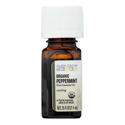 Picture of Aura Cacia - Organic Peppermint - .25 oz