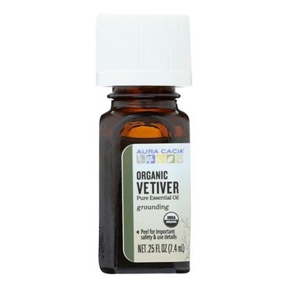 Picture of Aura Cacia - Organic Essential Oil - Vetiver - .25 oz