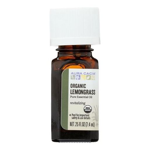 Picture of Aura Cacia - Organic Essential Oil - Lemongrass - .25 oz