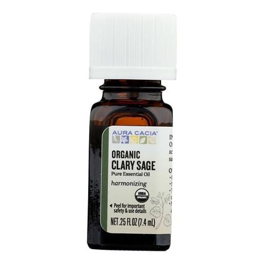 Picture of Aura Cacia - Organic Essential Oil - Clary Sage - .25 oz