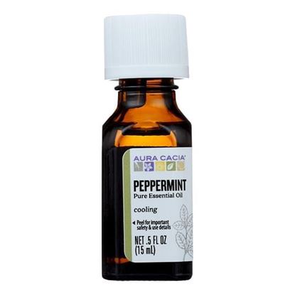 Picture of Aura Cacia - Pure Essential Oil Peppermint - 0.5 fl oz