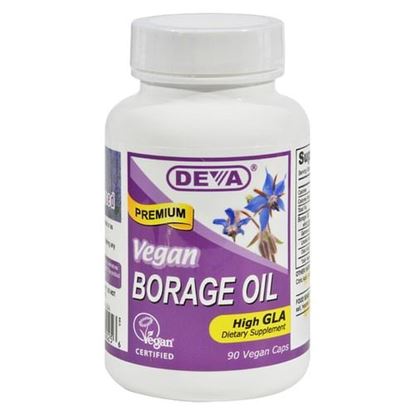 Picture of Deva Vegan Vitamins - Borage Oil - 500 mg - 90 Vegan Capsules