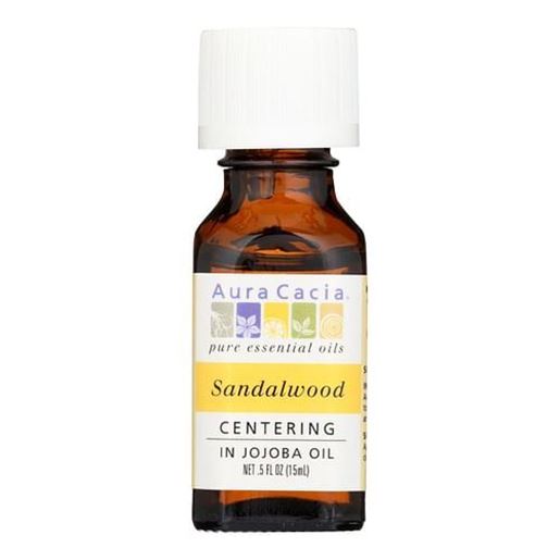 Picture of Aura Cacia - Precious Essentials Sandalwood Blended with Jojoba Oil - 0.5 fl oz