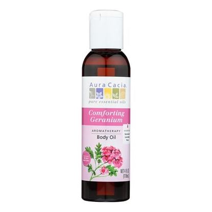 Picture of Aura Cacia - Aromatherapy Body Oil Comforting Geranium - 4 fl oz