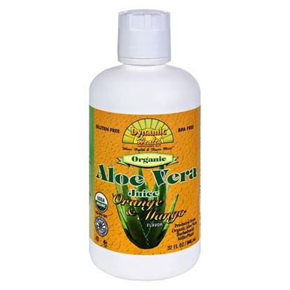 Picture of Dynamic Health Organic Aloe Vera Juice Orange Mango - 32 fl oz