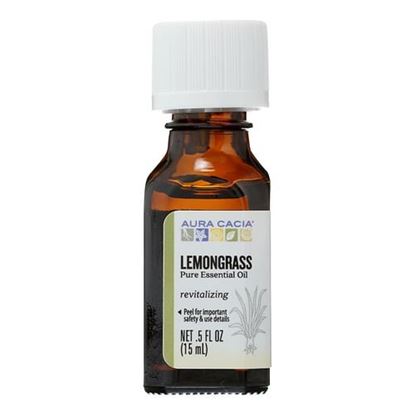 Picture of Aura Cacia - Pure Essential Oil Lemongrass - 0.5 fl oz