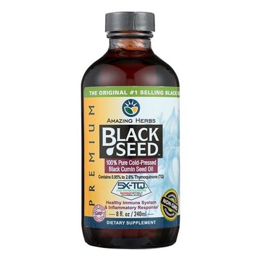 Picture of Amazing Herbs - Black Seed Oil - 8 fl oz