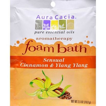 Picture of Aura Cacia - Foam Bath Sensual Cinnamon and Ylang Ylang - 2.5 oz - Case of 6