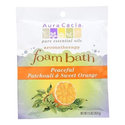 Picture of Aura Cacia - Foam Bath Peaceful Patchouli and Sweet Orange - 2.5 oz - Case of 6