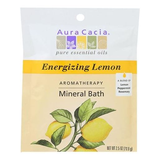 Picture of Aura Cacia - Aromatherapy Mineral Bath Energizing Lemon - 2.5 oz - Case of 6