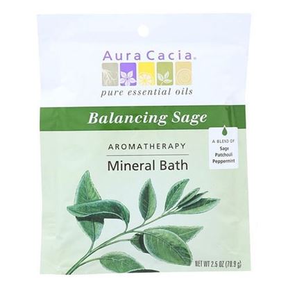 Picture of Aura Cacia - Aromatherapy Mineral Bath Balancing Sage - 2.5 oz - Case of 6