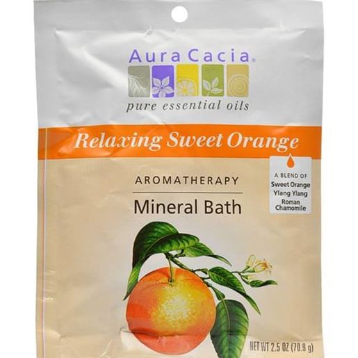 Picture of Aura Cacia - Aromatherapy Mineral Bath Relaxing Sweet Orange - 2.5 oz - Case of 6