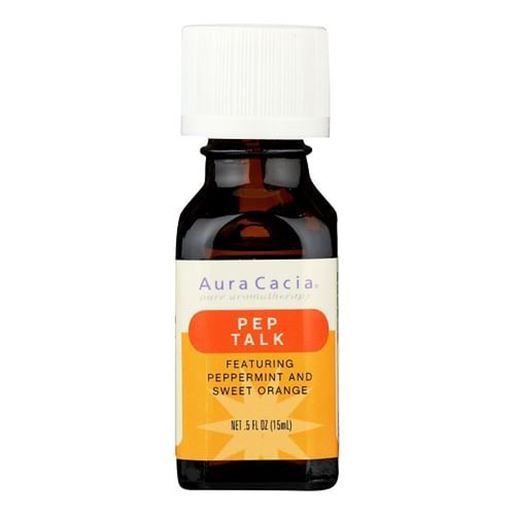 Picture of Aura Cacia - Essential Solutions Oil Pep Talk Peppermint and Sweet Orange - 0.5 fl oz