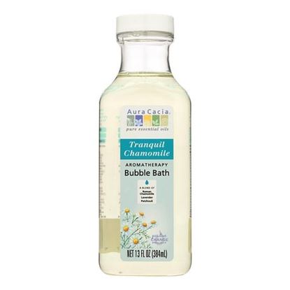 Picture of Aura Cacia - Aromatherapy Bubble Bath Tranquil Chamomile - 13 fl oz