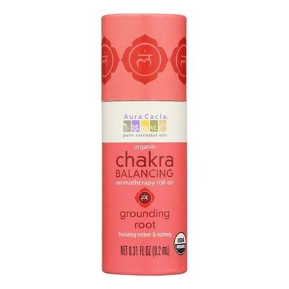 Picture of Aura Cacia - Organic Chakra Balancing Aromatherapy Roll-on - Grounding Root - .31 oz