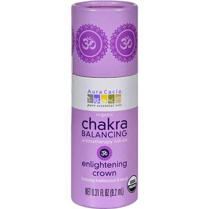 Picture of Aura Cacia - Organic Chakra Balancing Aromatherapy Roll-on - Enlightening Crown - .31 oz