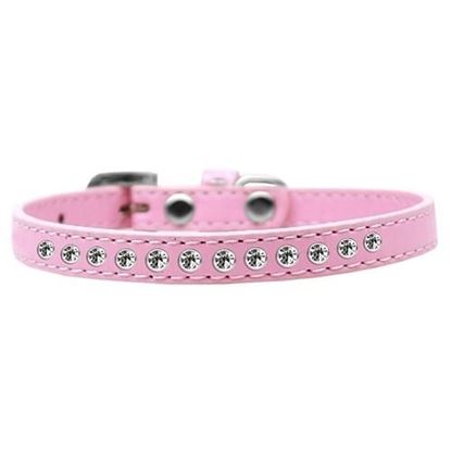 Picture of Clear Crystal Size 10 Light Pink Puppy Collar