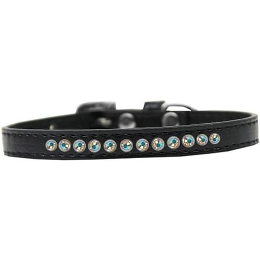 图片 AB Crystal Size 8 Black Puppy Collar