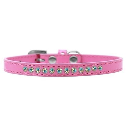图片 AB Crystal Size 12 Bright Pink Puppy Collar