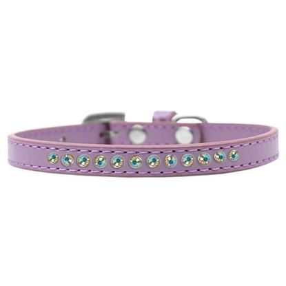 图片 AB Crystal Size 12 Lavender Puppy Collar