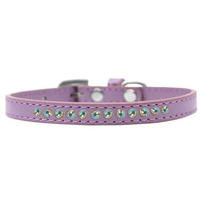 Picture of AB Crystal Size 8 Lavender Puppy Collar