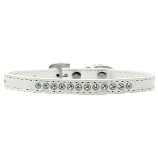 Image sur AB Crystal Size 12 White Puppy Collar