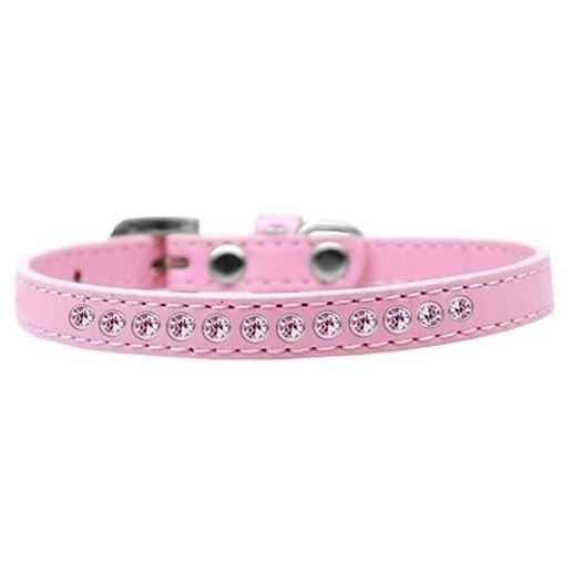 Picture of Light Pink Crystal Size 10 Light Pink Puppy Collar