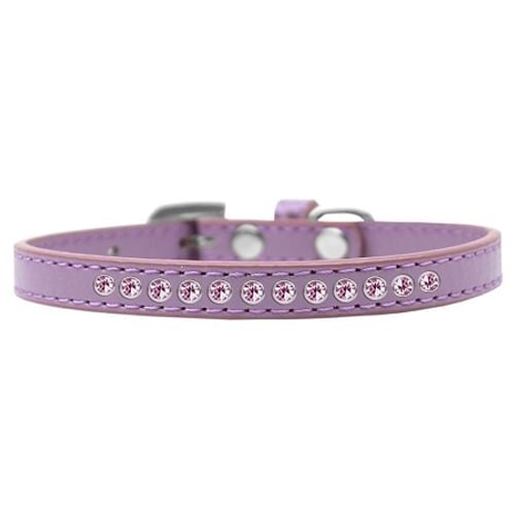 Picture of Light Pink Crystal Size 12 Lavender Puppy Collar