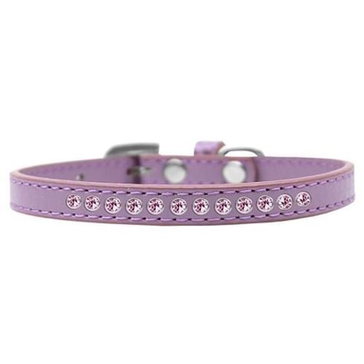 Picture of Light Pink Crystal Size 8 Lavender Puppy Collar