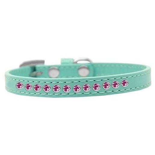 Picture of Bright Pink Crystal Size 10 Aqua Puppy Collar