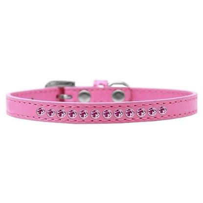 Picture of Bright Pink Crystal Size 10 Bright Pink Puppy Collar