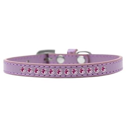 Picture of Bright Pink Crystal Size 10 Lavender Puppy Collar