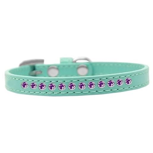 Picture of Purple Crystal Size 16 Aqua Puppy Collar