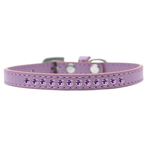 Picture of Purple Crystal Size 10 Lavender Puppy Collar