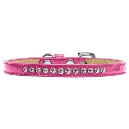 Picture of Clear Crystal Size 12 Pink Puppy Ice Cream Collar