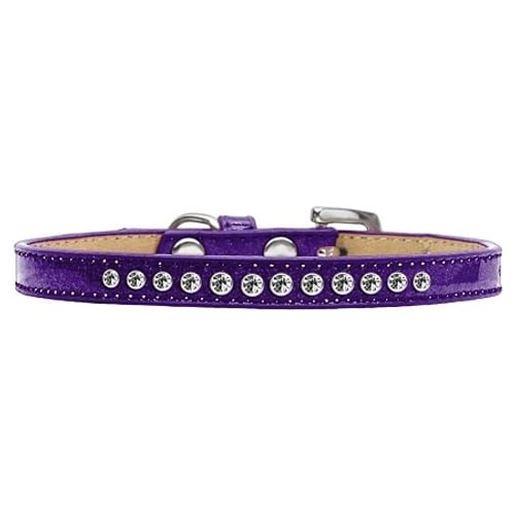 Picture of Clear Crystal Size 10 Purple Puppy Ice Cream Collar