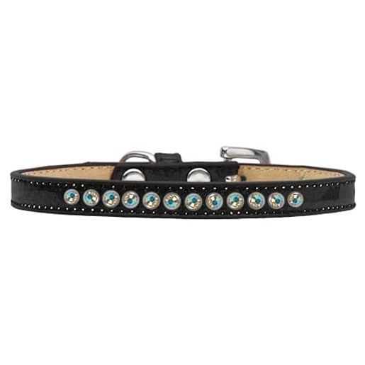 图片 AB Crystal Size 8 Black Puppy Ice Cream Collar