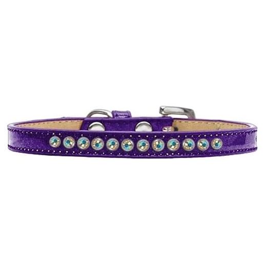 Picture of AB Crystal Size 8 Purple Puppy Ice Cream Collar