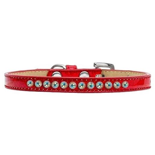 图片 AB Crystal Size 16 Red Puppy Ice Cream Collar