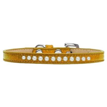 Picture of Pearl Size 10 Gold Puppy Ice Cream Collar