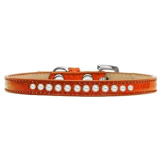 Picture of Pearl Size 10 Orange Puppy Ice Cream Collar