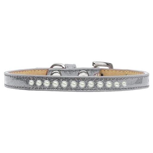 Picture of Pearl Size 10 Silver Puppy Ice Cream Collar